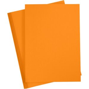 Gekleurd Karton A4 Mandarijn 180 Gram 10 Vel
