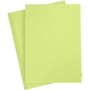 Gekleurd Karton A4 Lime Groen 180 Gram 20 Vel