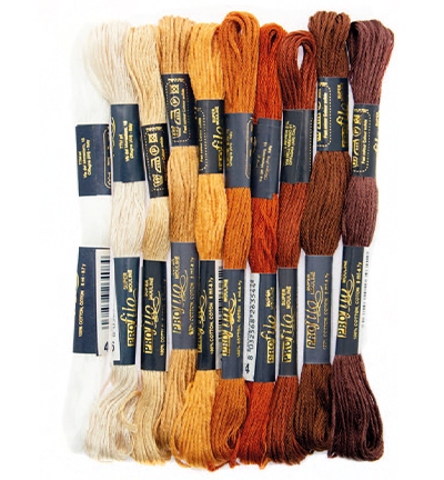 Stafil Borduurgaren Bruin Beige Wit 10 Stengen