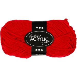 Fantasia Acrylgaren Rood 50 Gram 80 Meter