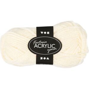 Fantasia Acrylgaren Off White 50 Gram 80 Meter