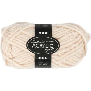Fantasia Maxi Acrylgaren Beige 50 Gram 35 Meter