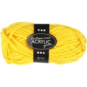 Fantasia Maxi Acrylgaren Geel 50 Gram 35 Meter