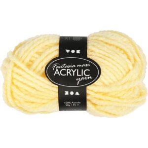 Fantasia Maxi Acrylgaren Licht Geel 50 Gram 35 Meter