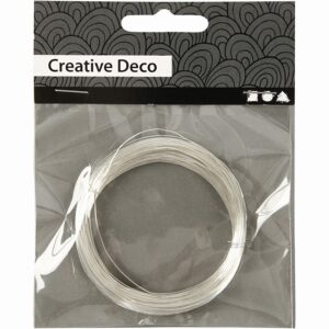 Silver Plated Metaaldraad 0,6 Mm 10 Meter