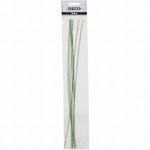 Bloemsteeldraad, L: 30 Cm, D 0,6 Mm, Groen 20 Stuks