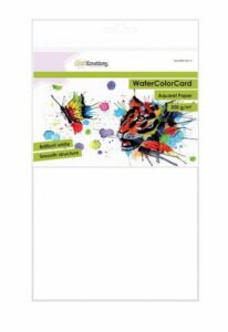 Craftemotions Watercolorcard Briljant Wit 10 Vl A4 200gr