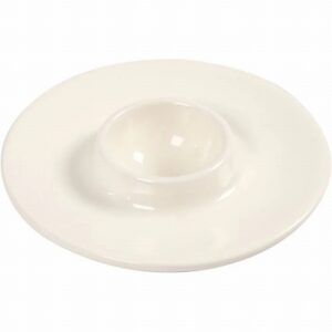 Eierdop D 9,8 Cm Gatgrootte 3,9 Cm, Wit,