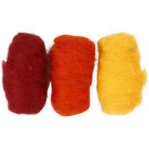 Gekaarde Wol Set 3x10gr Rode Harmonie