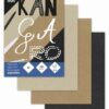 Papierblok Kangaro A5 3x12v L.bruin, Bruin En Zwart Kraft