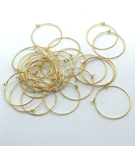 Creolen Goud Kleur 30 Mm 6 Stuks