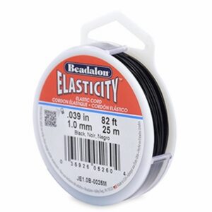 Beadalon Elasticity Elastiek 1,0mm 5 M Zwart