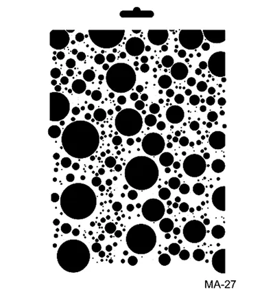 Cadence Mixed Media Stencil Ma27 21x29 Cm Cirkels