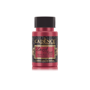 Cadence Dora Metallic Textielverf Rood 1133 50ml