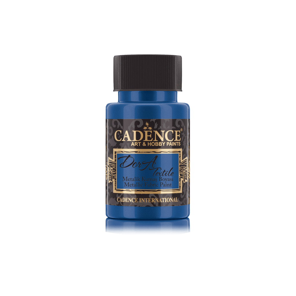 Cadence Dora Metallic Textiel Verf Sax Blauw 1154 50ml