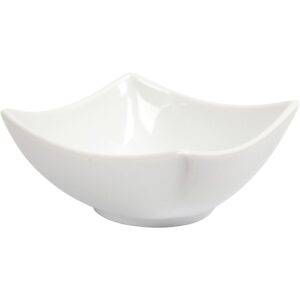 Schaal Keramiek H: 4,5 Cm, D 10 Cm, Wit 2 Stuks