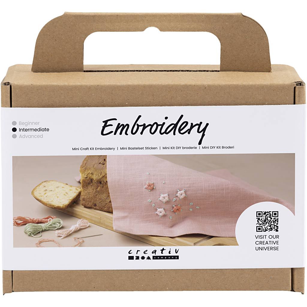 Mini Creative Box Borduren Servetten Roze