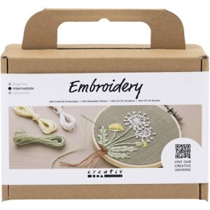 Mini Hobbyset Borduurwerk Borduurframe Dusty Groen