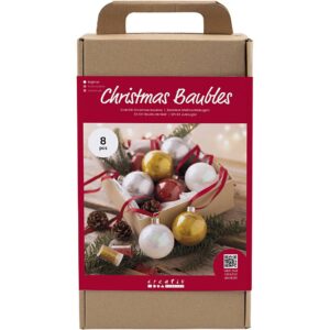 Diy Hobbypakket Kerstballen Glitter