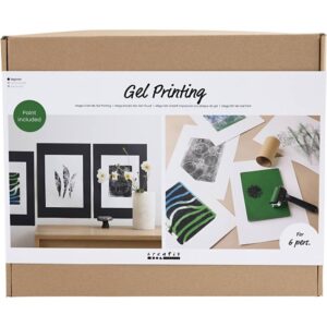 Groepsset Gelprinten Kleurrijke Prints