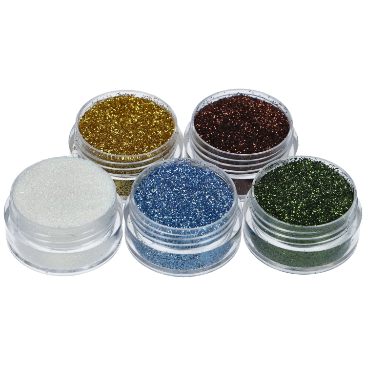 Winter Frozen Glitter Set For Glitter Tattoo 5 X 5ml