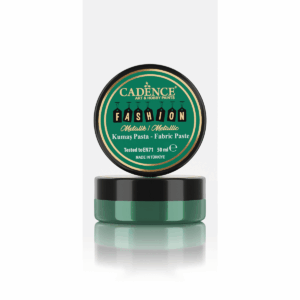 Cadence Fashion Textiel Metallic Relief Pasta Groen