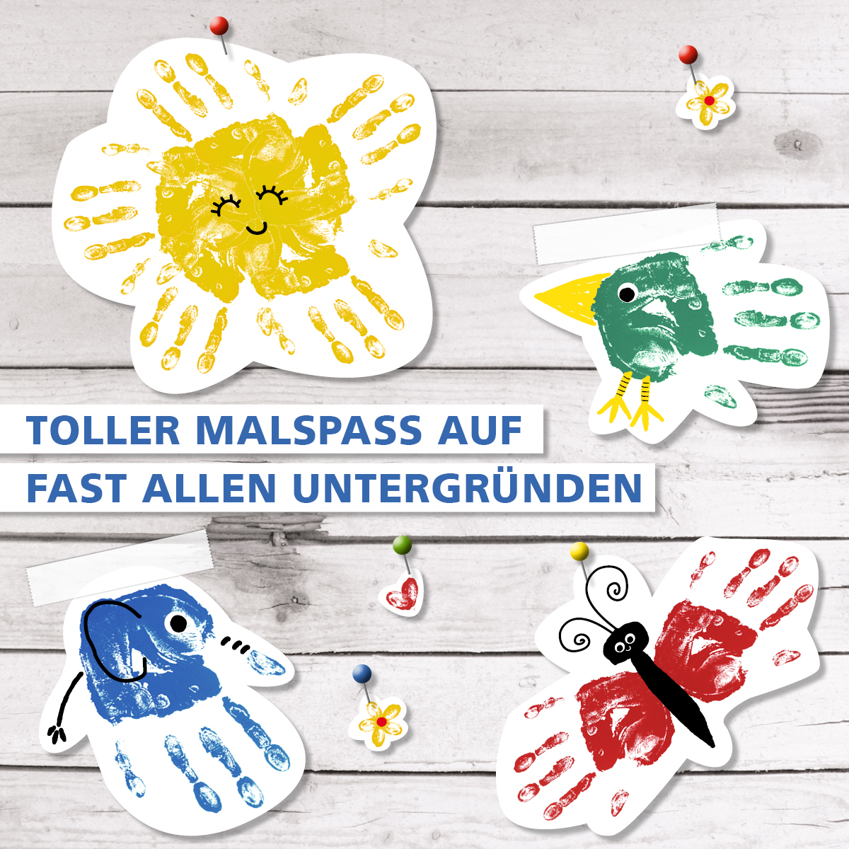 Viva Kids Vingerverf Basis Set 4x 100 Ml Gallery Image 2