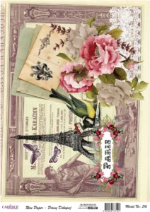 Cadence Rijst Decoupage Papier 516 30x42 Cm Parijs
