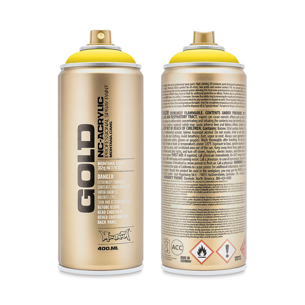 Montana Gold Spray Acryl Shock Yellow Light S1000 400 Ml