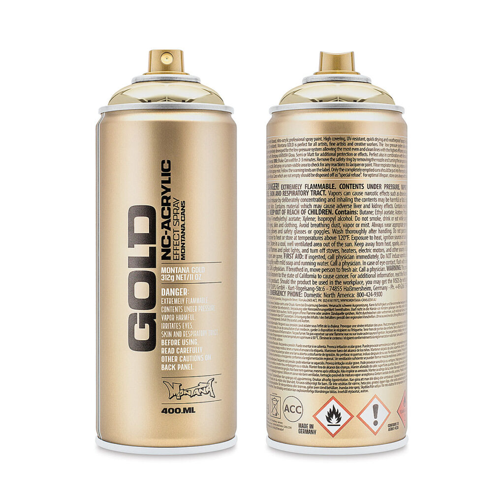 Montana Gold Spray Acryl Goldchrome M3000 400ml