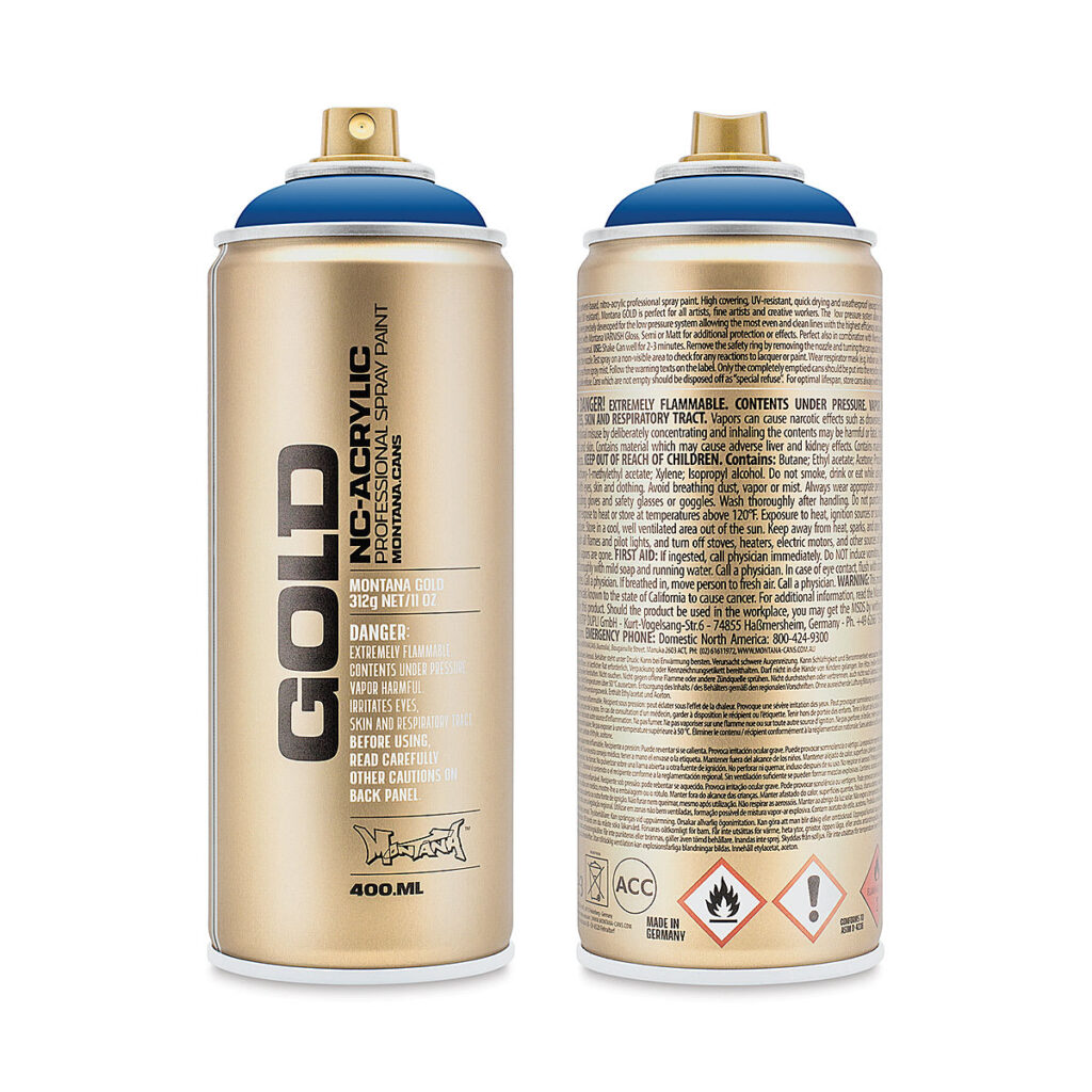 Montana Gold Spray Acryl Shock Blue S5010 400ml