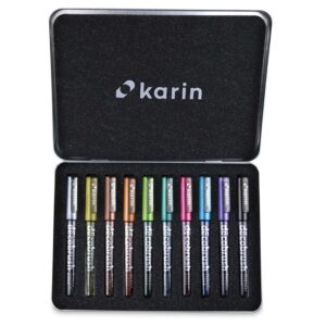 Karin Deco Brushmarker Metallic Box 10 Stuks