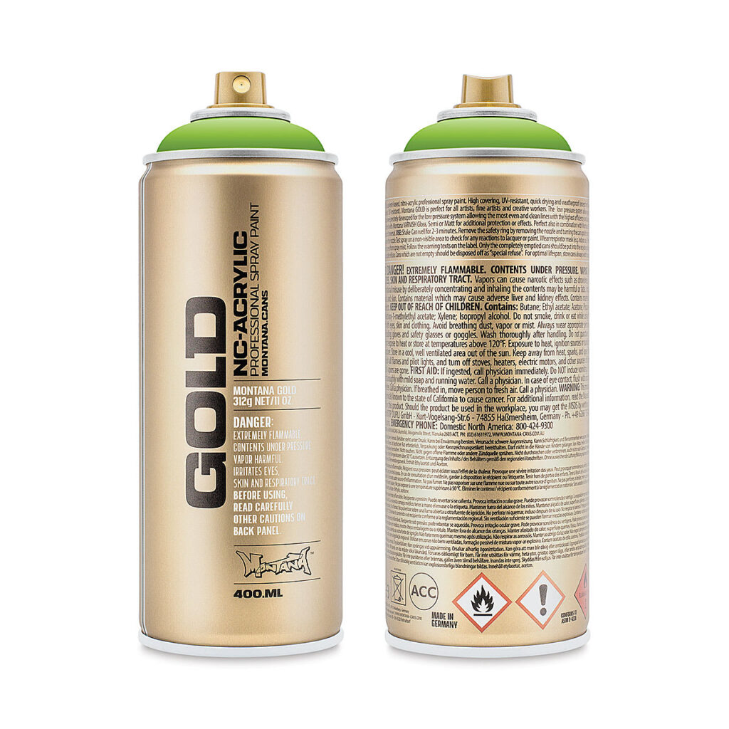 Montana Gold Spray Acryl Shock Green Light S6000 400 Ml