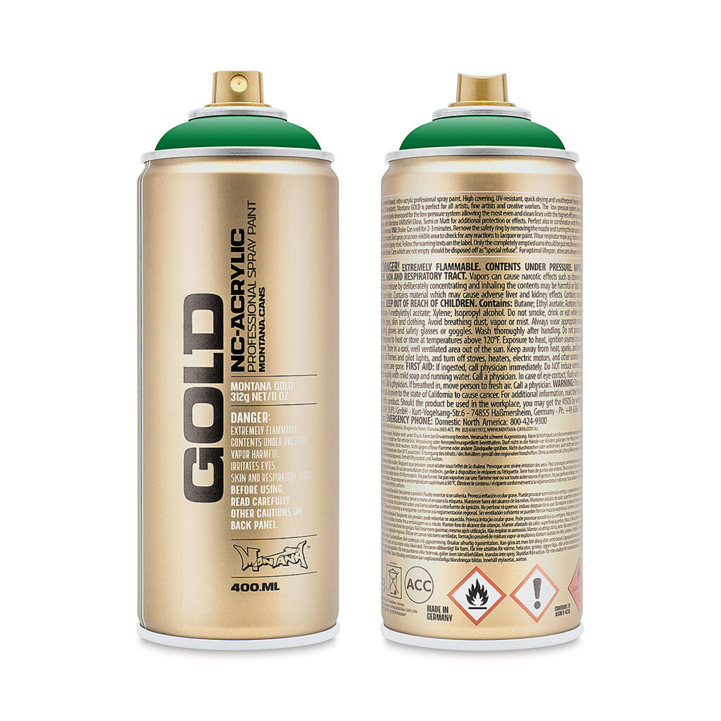 Montana Gold Spray Acryl Shock Green S6010 400 Ml