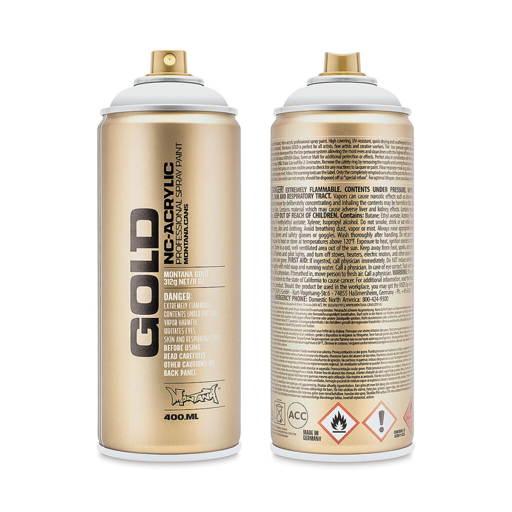 Montana Gold Spray Acryl Shock White S9100 400 Ml