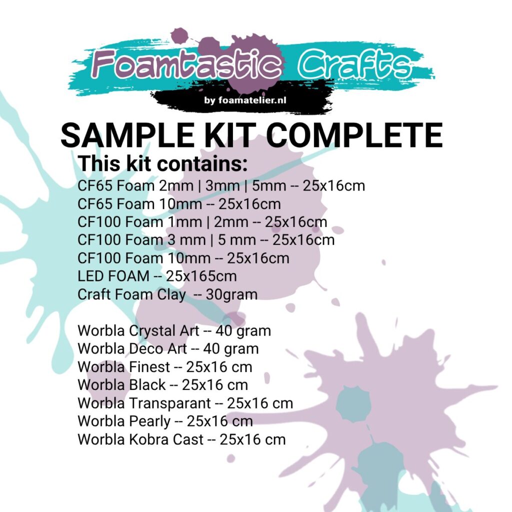 Foamtastic Sample Kit Complete Worbla & Foam