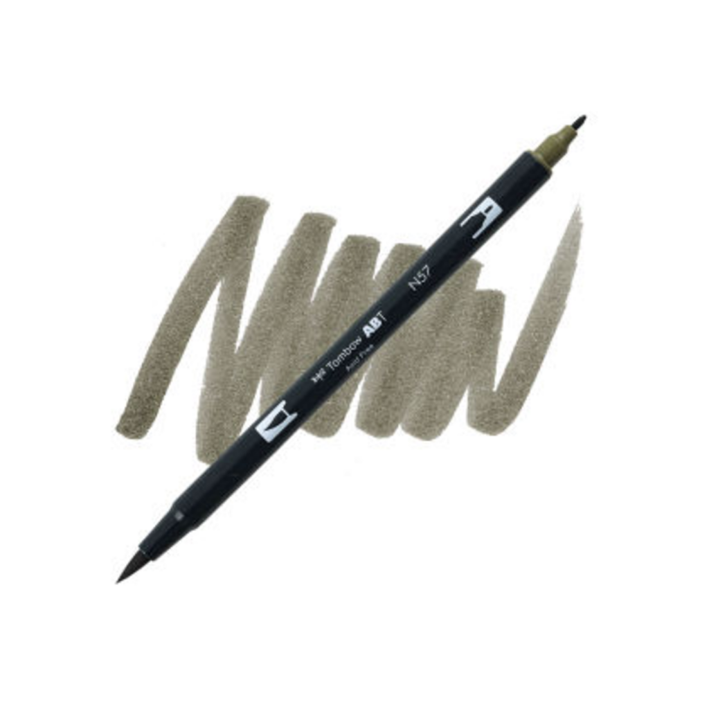 Tombow Abt Dual Brush Pen Warm Grey 5 Nr N57