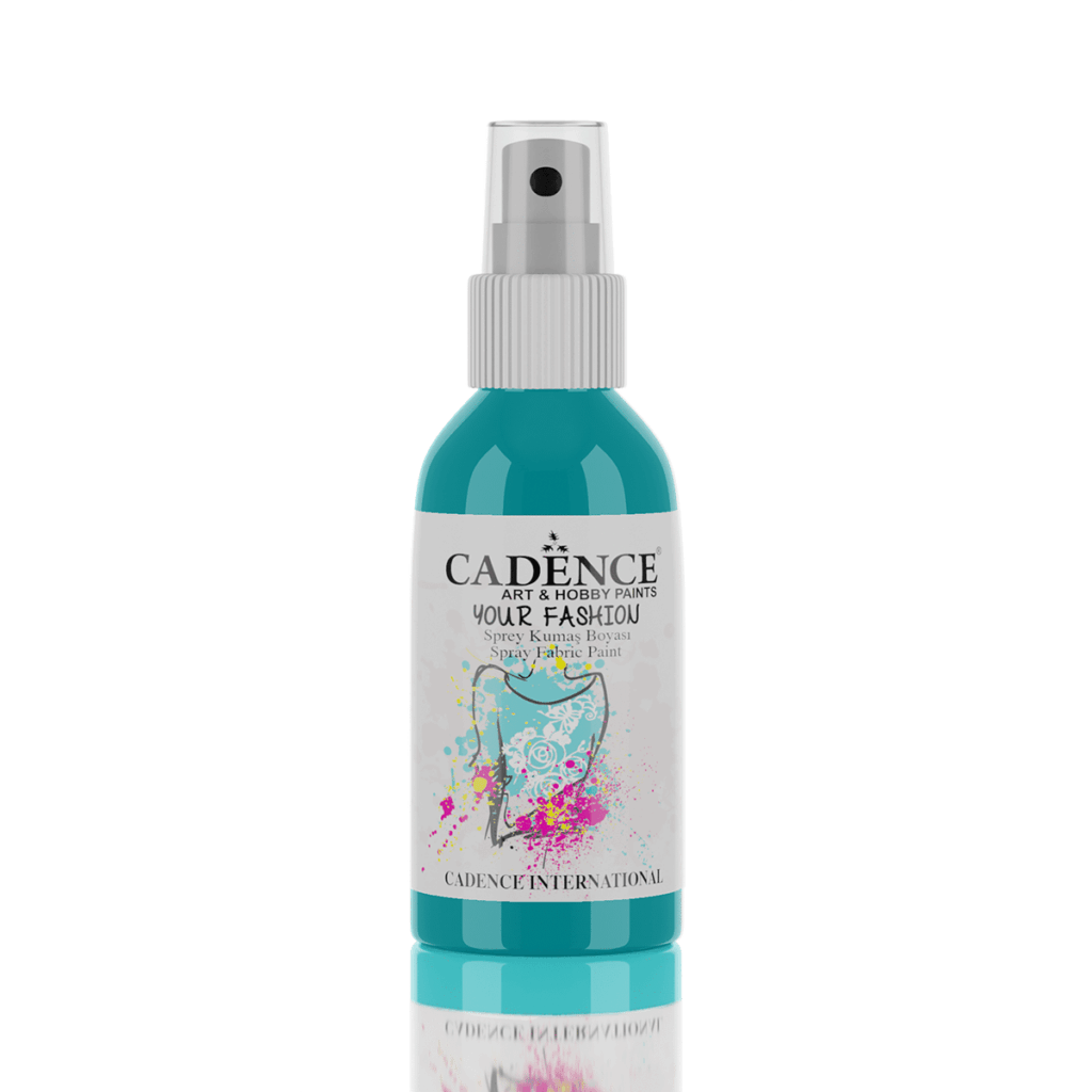 Cadence Your Fashion Spray Textiel Verf Turquoise 1115 100ml