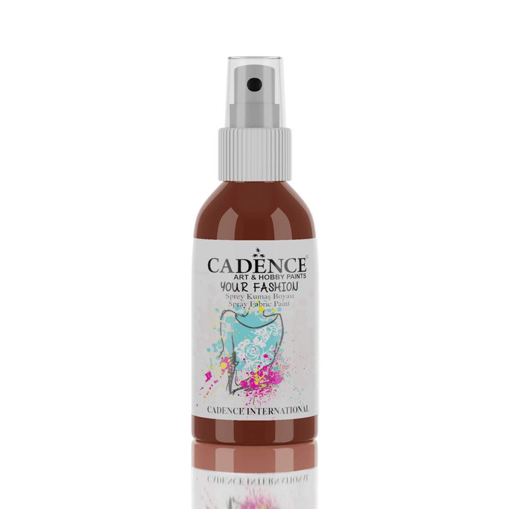 Cadence Your Fashion Spray Textiel Verf Bruin 1118 100ml