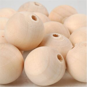 Houten Kraal, D 20 Mm | Gatgrootte 4 Mm | 14 Stuk