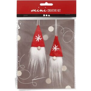 Creative Mini Kit Hangende Kerstkabouter H: 11 Cm