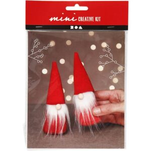 Creative Mini Kit Kerstkabouter H: 12 Cm Rood