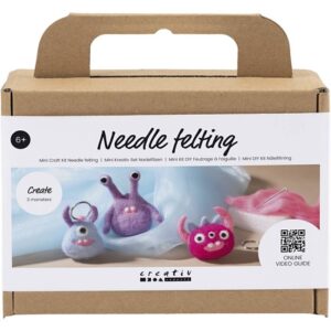 Mini Hobbyset Naaldvilten Monster Diverse Kleuren