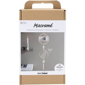 Hobbyset Macramé Mobiel Grijs Off White