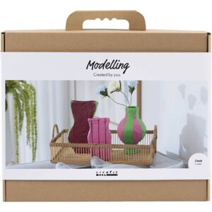 Maxi Hobbyset Boetseren | Vazen Van Papier Maché | Diverse Kleuren