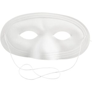 Oogmasker 10 Cm, 17,5 Cm, Plastic Wit