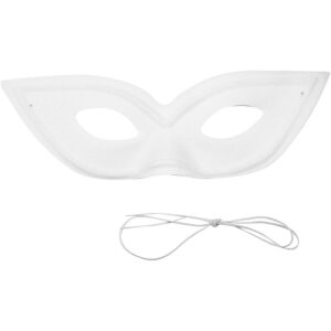 Oogmasker 7 Cm, 20 Cm Wit Beschilderbaar