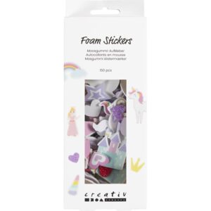 Foam Sticker Hart, Prinses, Eenhoorn 150 Stuks