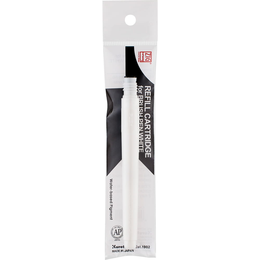 Zig Cartoonist Refill Cartridge For Brush Pen White