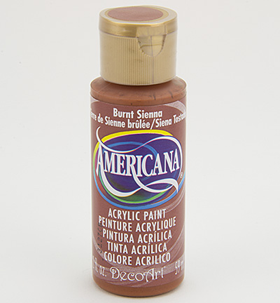 Americana Acrylics 59ml, Burnt Sienna